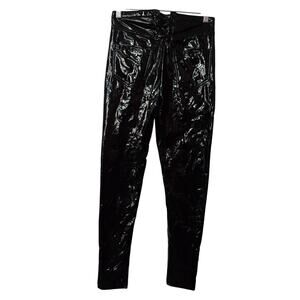 Fashion Nova Cardi B Collab Women's Latex Black Pants Medium